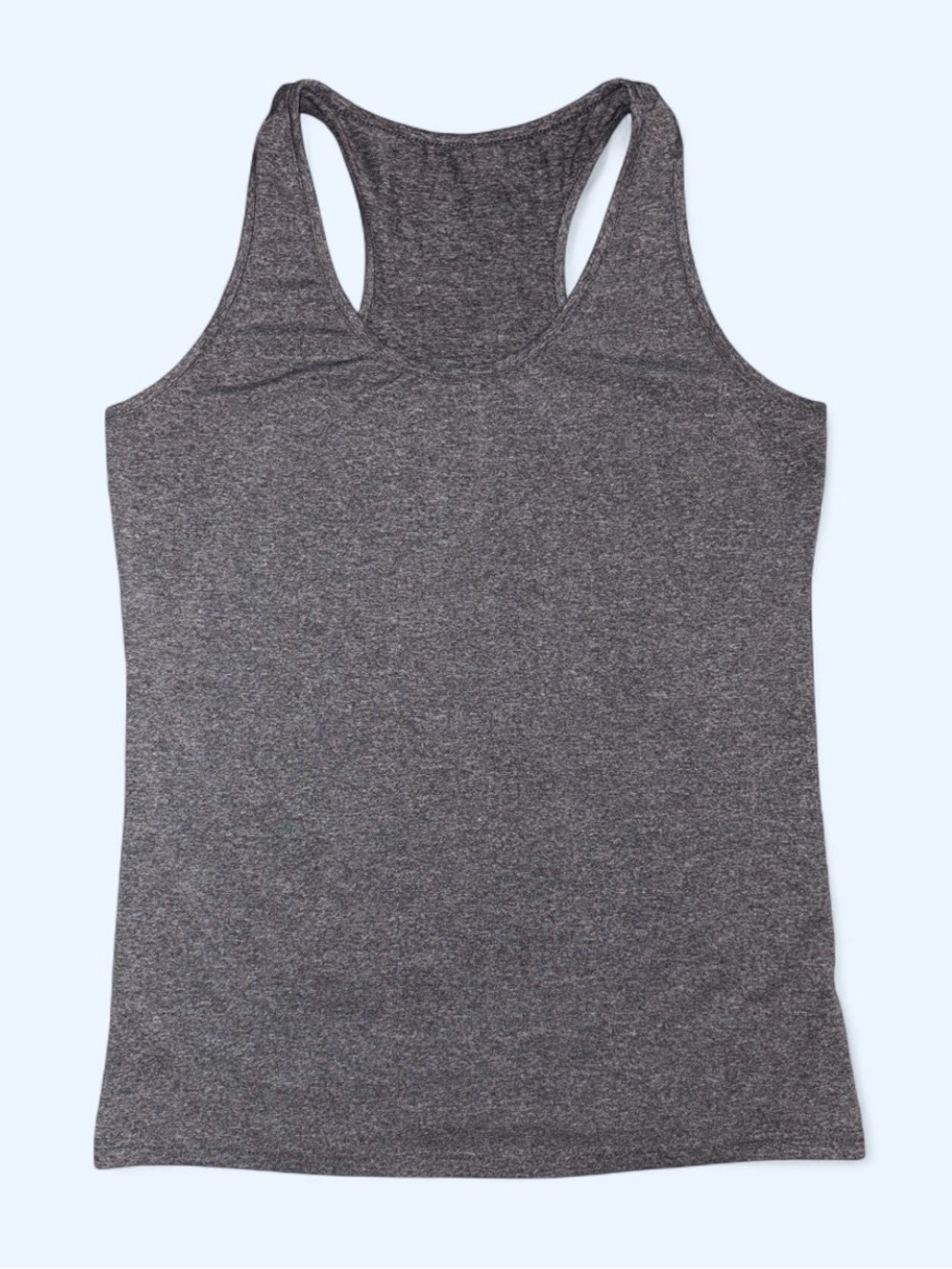 Racerback Heather Gray Workout Tank Top - Size L